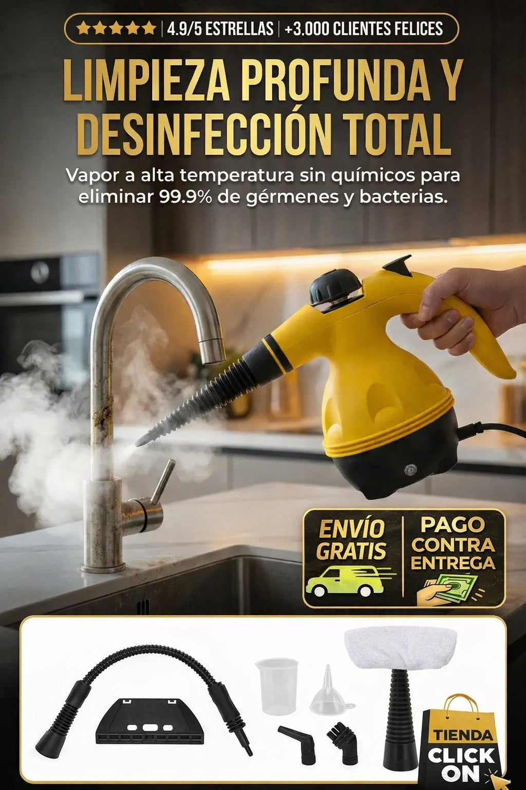 LIMPIADOR A VAPOR PORTATIL