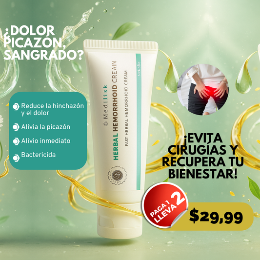 Crema herbal hemorrhoid ¡dile adiós al dolor!